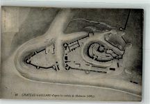 27700 Les Andelys - Schloss Chateau Gaillard Vogelschau