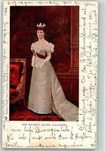 Queen Alexandra Adel England 1902 Gebrauchsspuren