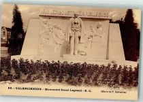 59300 Valenciennes 1918 Foto AK Denkmal henri Legrand