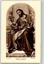 Sancte Joseph Verlag L. Berchtenbrweiter R. 114 Heilige Künstlerkarte