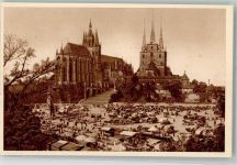 O5000 Erfurt Reichswinterhilfe-Lotterie Bild 102 Dom und Severikirche Das schöne Deutschland Fotograf Bissinger WHW Deutschlandserie 1934 Foto AK