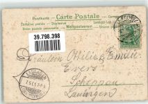mit Echtstoffaplikation Rose 1901 Prägedruck