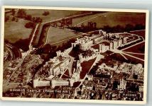 Windsor Berkshire 1954 Foto AK Fliegeraufnahme Schloss