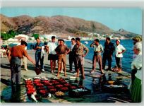 Marktszene Fischer Beruf Hafen Motiv Spanien