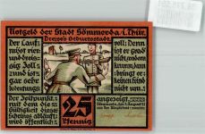 99610 O5230 Sömmerda 1921 Notgeldschein 25 Pfennig Dreyse`s Geburtsstadt