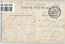 62800 Lievin - Schloss Kirche Feldpost WK I 2.Garde-Inf.Div.