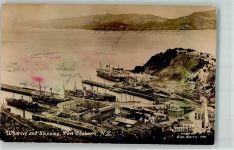 Dunedin Gebrauchsspuren Hafen Port ChalmersFoto AK
