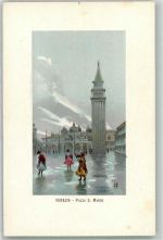 30100 Venezia Künstlerkarte Piazza S. Marco