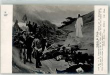 sign. Debat-Ponsan E. Christus auf dem Berg Salon de Paris 1708 Heilige 1914 Künstlerkarte