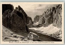 Langkofelhütte Foto AK Rifugio Vicenza al Sassaungo