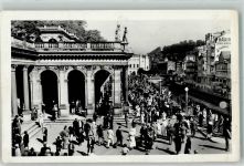 Karlovy Vary Karlsbad 1938 Foto AK Mühlbrunnkolonade