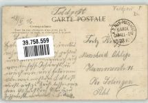 62440 Harnes 1916 - Kirche Feldpost WK I Garde-Cavalll-Div.