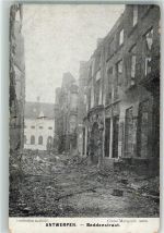 Antwerpen Anvers Foto AK Beddenstraat Ruinen