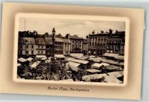 Northamptonshire Foto AK Marktplatz Marktszene