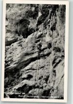 Muggendorf Große Leiter am Rudolf Deckersteig Steinwandklamm Verlag Ledermann Bergsteiger Foto AK