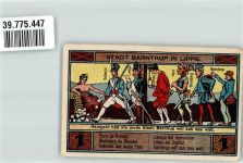 32683 W4924 Barntrup 1921 Notgeldschein 1 Mark Gutschein No. 080158