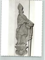 48683 W4422 Alstätte , Kr Ahaus Foto AK Pfarrkirche Mariä Himmelfahrt Denkmal H. Ambrosius