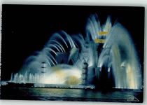 Paris Le Thétre d`Eau Nacht Ort handschriftlich Architektur Foto AK