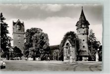 88212 W7980 Ravensburg , Württ Foto AK Denkmal Frauentor Kreuzbrunnen Grüner Turm