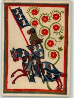 Herr Hartmann von Aue Minnesinger in Bildern Verlag Seemann Wappen Minnesänger Gebrauchsspuren