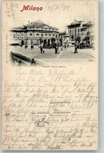 20100 Milano 1899 - Piazza della Scala Denkmal