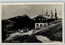 Hirschberghaus 1939 Foto AK Hüttenstempel