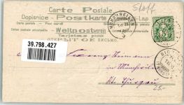 mit Echstoffaplikation Rosen Windmühle 1903 Prägedruck