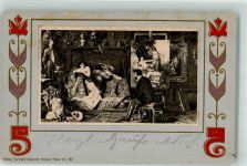 Erotik Jugendstil T.S.N. Serie 151 Staffelei 1901