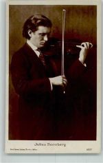 Julius Thornberg mit Geige Verlag Herm. Leiser Berlin 9887 Geiger Foto AK