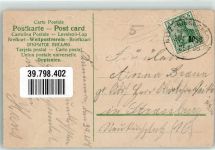 mit Echtstoffaplikation Spruch Aus Liebe Bahnpost Zug 1035 Rose 1908 Prägedruck