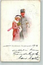 Zweierbund Deutschland Österreich Uniform Frau Muff C.H.W. Nr. 2369 Weihnachten 1917