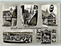 74193 W7103 Schwaigern , Württ - Hexenturm Kirche Rentamt