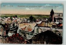 Sommepy-Tahure Die zerstörte Kirche des Ortes Fotograf Wiegand Feldpost WK I 18. Inf.-Div. Trümmerort 1915