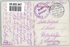 Sommepy-Tahure Die zerstörte Kirche des Ortes Fotograf Wiegand Feldpost WK I 18. Inf.-Div. Trümmerort 1915