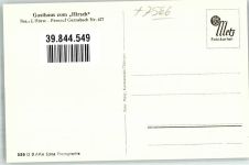 76599 W7566 Weisenbach , Murgtal Foto AK Gasthaus zum Hirsch Kirche