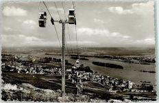 65385 W6220 Rüdesheim am Rhein Foto AK Seilbahn zum Niederwalddenkmal