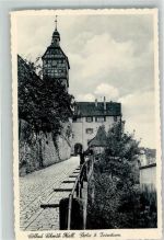 74523 W7170 Schwäbisch Hall Foto AK Josenturm