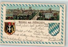 W8000 München Münchner Kindl 1900 Lithographie