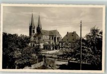 77833 W7583 Ottersweier Foto AK Kirche Pfarrhaus