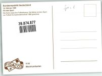 W5300 Bonn Sondermarke Sonderstempel Fußball Foto AK