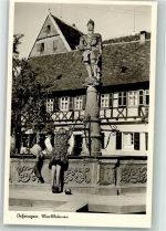 74249 W7110 Öhringen Foto AK Marktbrunnen