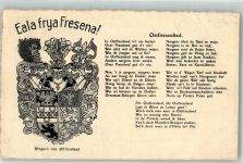 beschnitten Ostfriesenlied Wappen Gebrauchsspuren