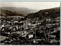 76593 W7562 Gernsbach Foto AK mit Liebfrauenkirche und Kriegerdenkmal am Rumpelstein