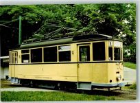 W5600 Kohlfurth Museums Sraßenbahn Foto AK Straßenbahn Gebrauchsspuren