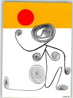 sign. Calder Gouache 1944 Keine AK Künstler Künstlerkarte