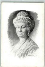 Eisernes Kreuz Wohlfahrtskarte Kaiserin Auguste Victoria Künstlerkarte