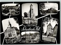 74523 W7170 Schwäbisch Hall - St. Michaleskirche Rathaus Salzsiedertanz Jugendherberge