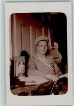 Bierkrug Gitarre Uniform Studentika Privatfoto AK