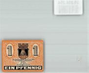 07937 O6570 Zeulenroda 1920 Notgeldschein 1 Pfennig Rathaus