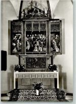 97941 W6972 Tauberbischofsheim Foto AK Kath. Kirche Altar